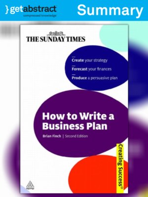 cover image of How to Write a Business Plan (Summary)